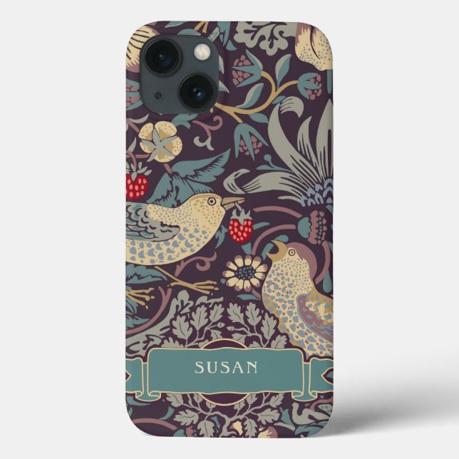 William Morris Strawberry Thief Case-Mate iPhone F (Baksida)