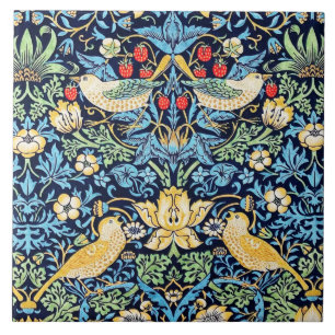 William Morris Strawberry Thief Ceramic Tile. Kakelplatta