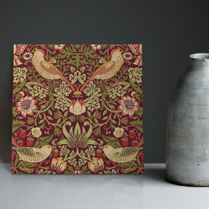 William Morris Strawberry Thief Ceramic Tile Kakelplatta