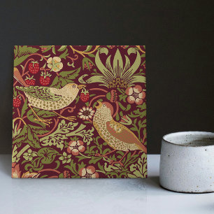 William Morris Strawberry Thief Ceramic Tile Kakelplatta