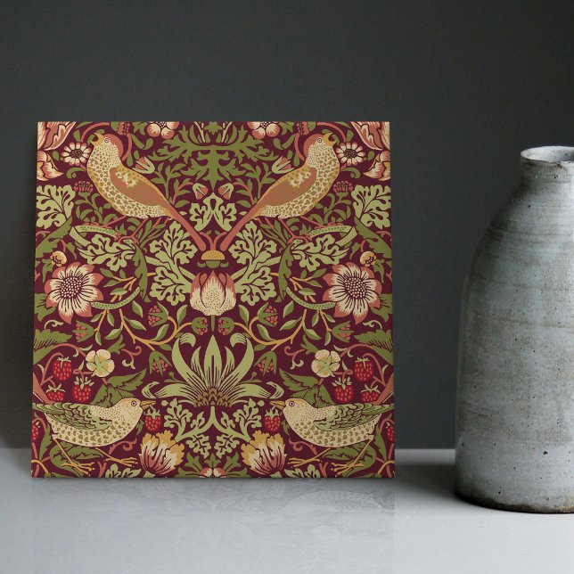 William Morris Strawberry Thief Ceramic Tile Kakelplatta (Skapare uppladdad)