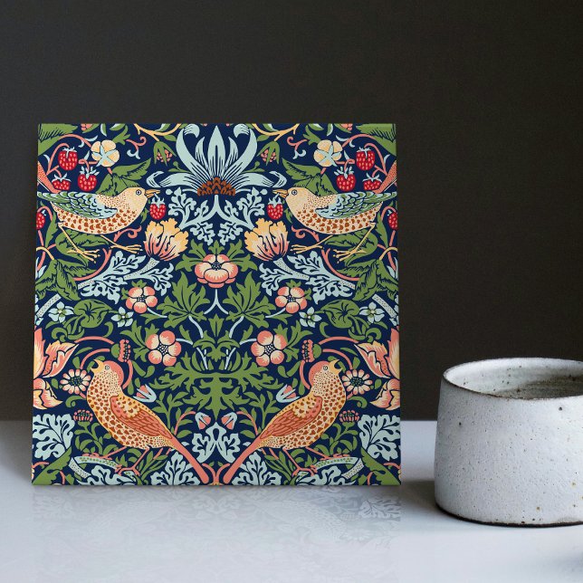 William Morris Strawberry Thief Ceramic Tile Kakelplatta (Skapare uppladdad)