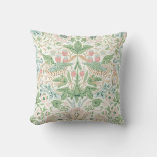 William Morris Strawberry Thief Cochineal Willow Kudde
