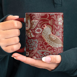 William Morris Strawberry Thief Coffee Mug Två-Tonad Mugg