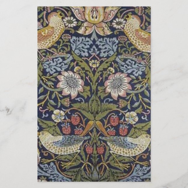 William Morris Strawberry Thief Design 1883 (Framsida)