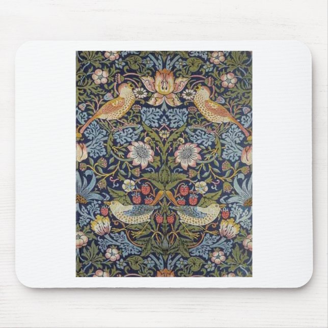William Morris Strawberry Thief Design 1883 Musmatta (Framsidan)