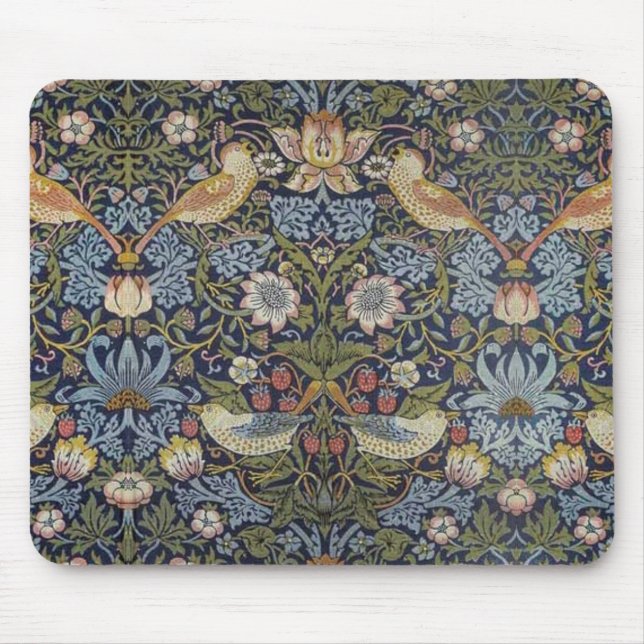 William Morris Strawberry Thief Design 1883 Musmatta (Framsidan)