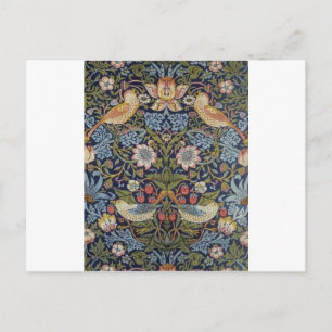 William Morris Strawberry Thief Design 1883 Vykort