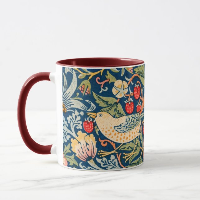 William Morris Strawberry Thief Design Mugg (Vänster)