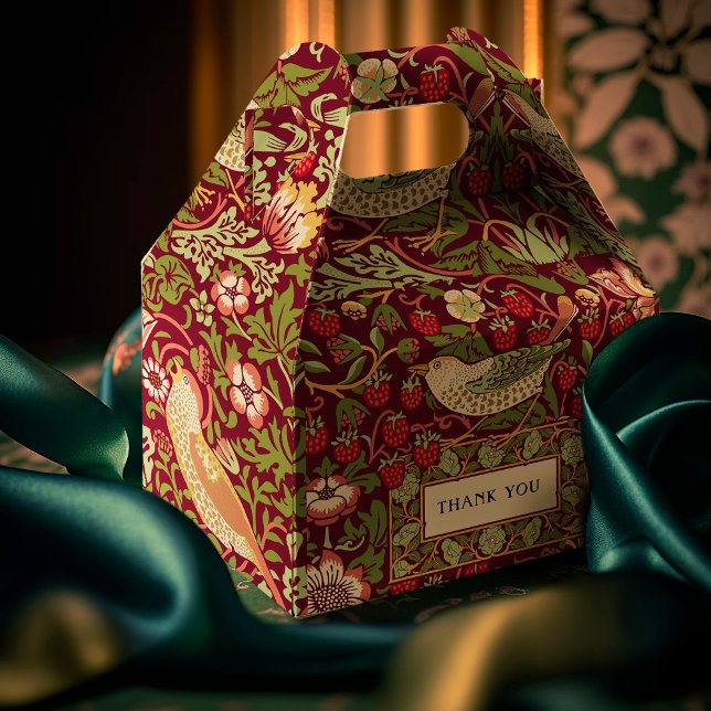 William Morris Strawberry Thief Favor Box Presentaskar (Skapare uppladdad)