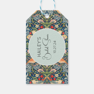 William Morris Strawberry Thief Favor Tag Presentetikett