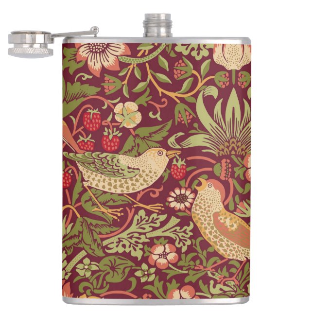 William Morris Strawberry Thief Flask Fickplunta (Öppnad)