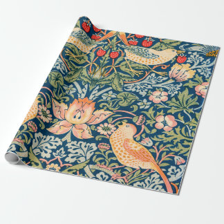William Morris Strawberry Thief Floral Pattern Presentpapper