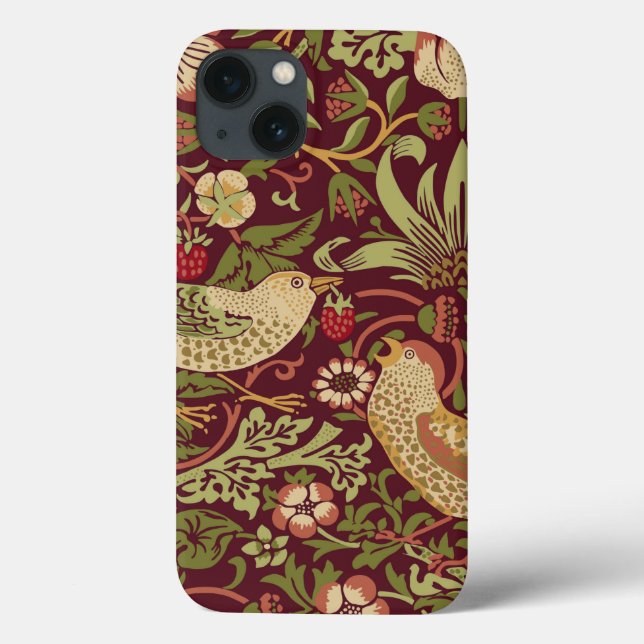 William Morris Strawberry Thief Fodral-Mate iPhone (Baksida)