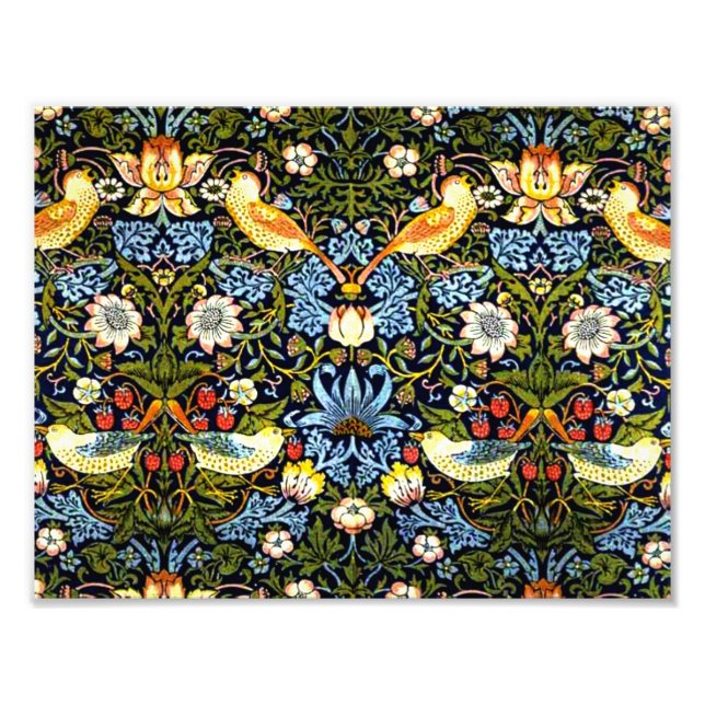 William Morris, Strawberry Thief Fototryck (Framsidan)