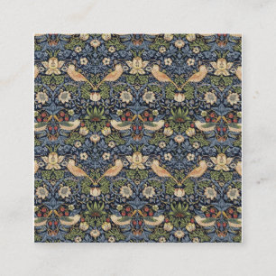 William Morris Strawberry Thief Fyrkantigt Visitkort
