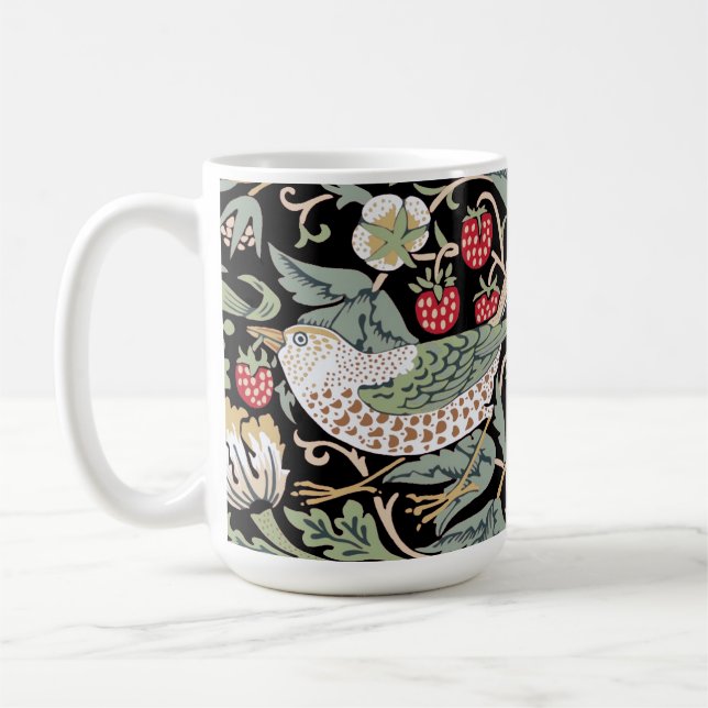 William Morris Strawberry Thief I Black Birds Kaffemugg (Vänster)