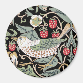William Morris Strawberry Thief I Black Birds Magnet