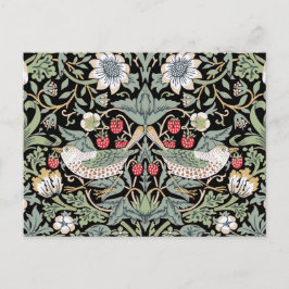 William Morris Strawberry Thief I Black Birds Vykort