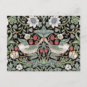 William Morris Strawberry Thief I Black Birds Vykort