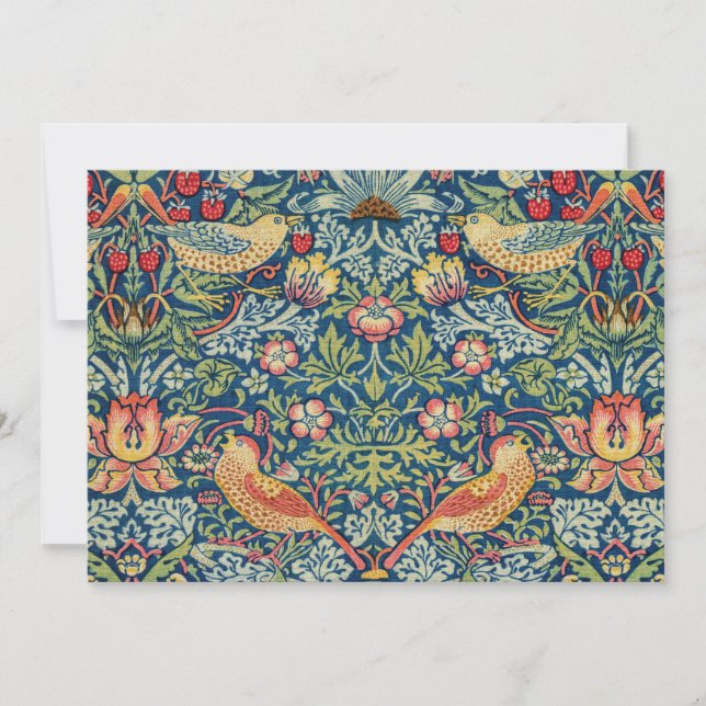 William Morris - Strawberry Thief Inbjudningar (Framsida)