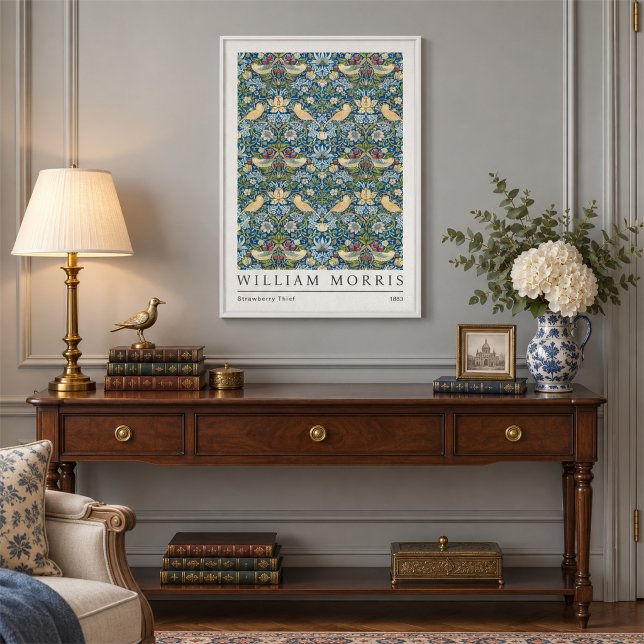 William Morris Strawberry Thief Inrullad Canvas (William Morris Strawberry Thief Wrapped Canvas Print)
