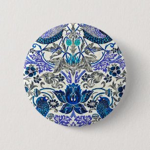 William Morris Strawberry Thief - Inverterad Knapp