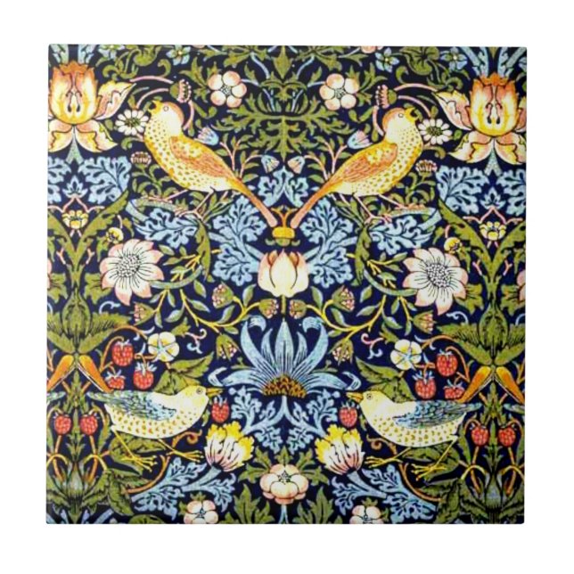 William Morris, Strawberry Thief Kakelplatta (Framsidan)