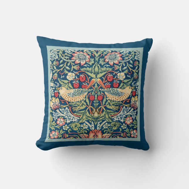 William Morris Strawberry Thief Kudde (Framsida)