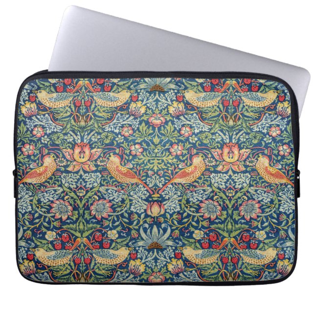 William Morris - Strawberry Thief Laptop Fodral (Framsidan)