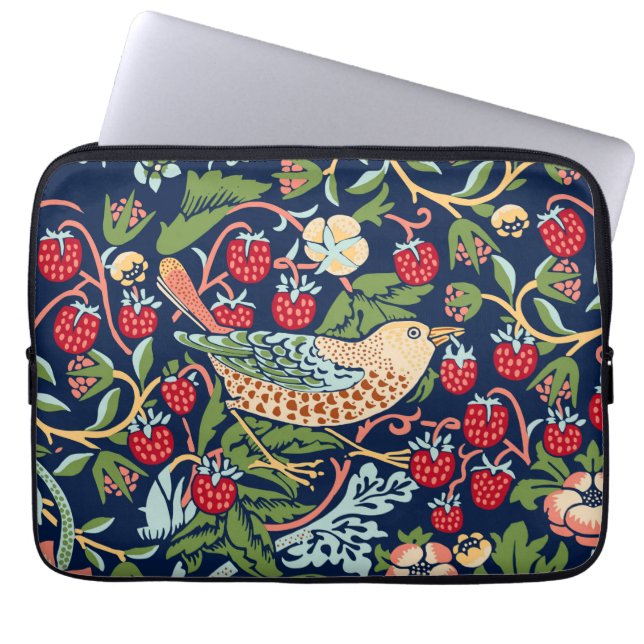 William Morris Strawberry Thief Laptop Fodral (Framsidan)