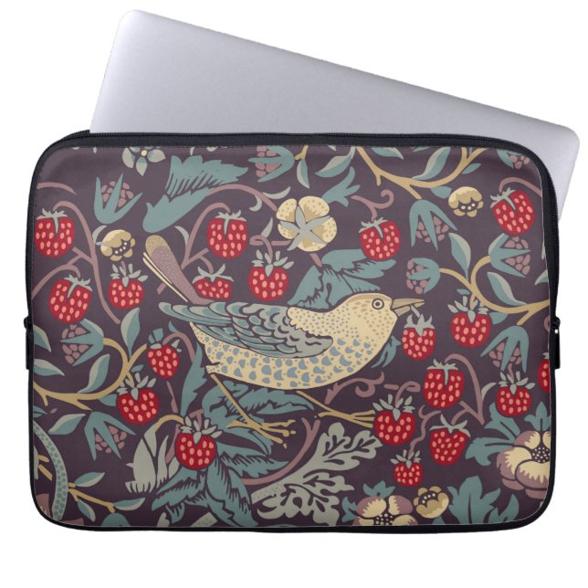 William Morris Strawberry Thief Laptop sleeve (Framsidan)