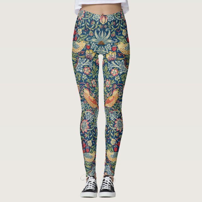 William Morris - Strawberry Thief Leggings (Framsida)