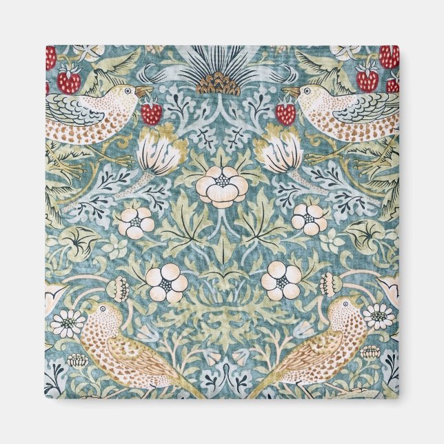 William Morris Strawberry Thief Light Design Magnet (Framsidan)