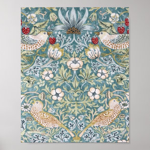 William Morris Strawberry Thief Light Design Poster