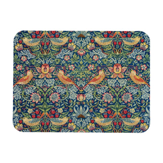 William Morris - Strawberry Thief Magnet (Horisontell)