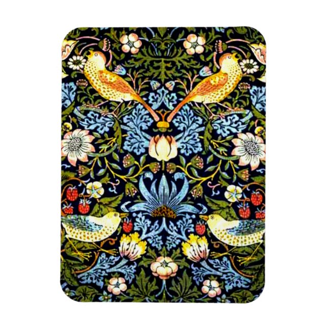 William Morris - Strawberry Thief Magnet (Vertikal)
