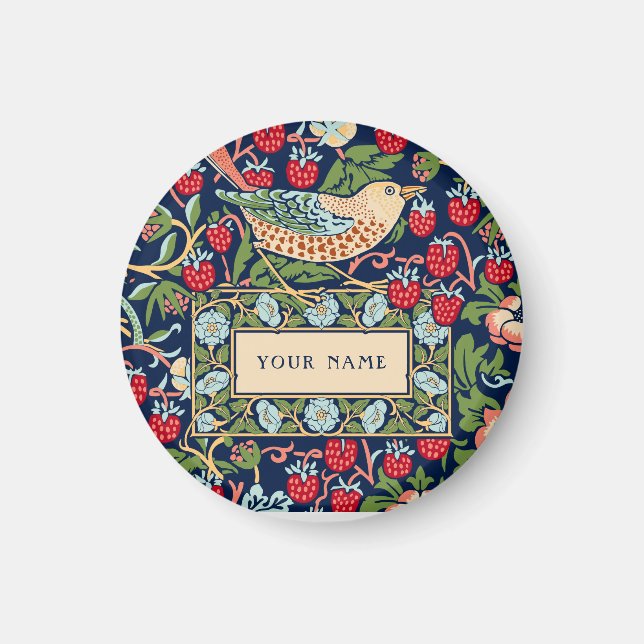 William Morris Strawberry Thief Magnet (Framsidan)