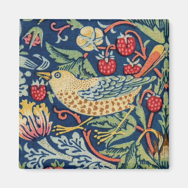 William Morris - Strawberry Thief Magnet (Framsidan)