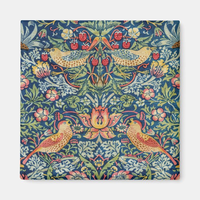 William Morris - Strawberry Thief Magnet (Framsidan)
