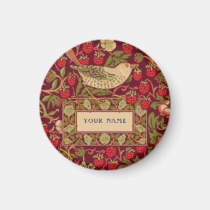 William Morris Strawberry Thief Mönster Design Magnet