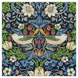 William Morris Strawberry Thief Mönster Tyg