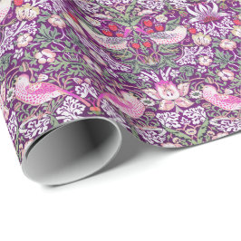 William Morris Strawberry Thief Mönster Wrapping P Presentpapper