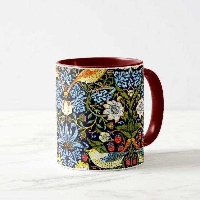 William Morris - Strawberry Thief Mugg (Framsida höger)
