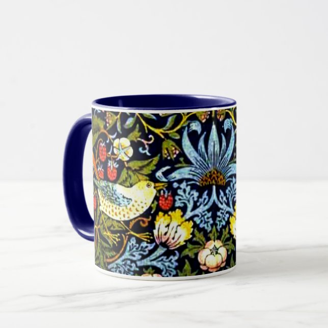 William Morris - Strawberry Thief Mugg (Framsida vänster)