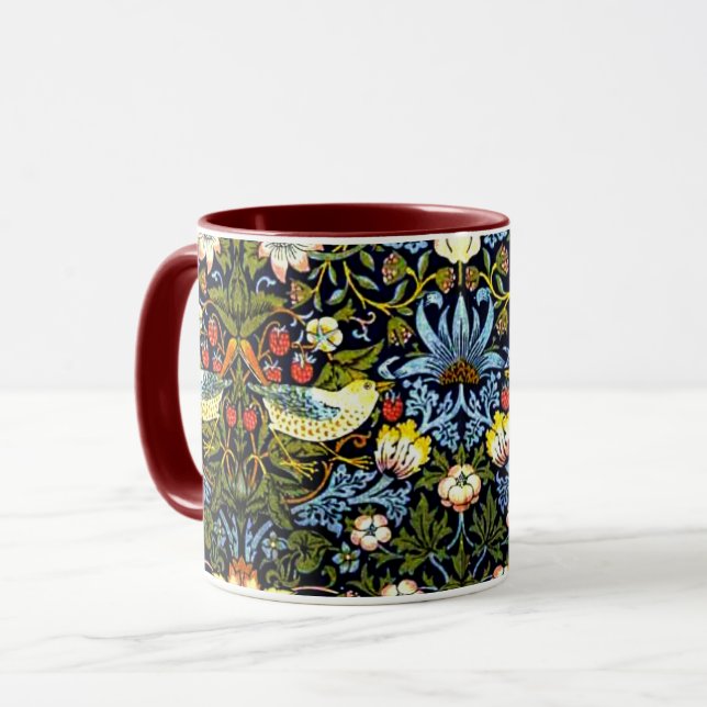 William Morris - Strawberry Thief Mugg (Framsida vänster)