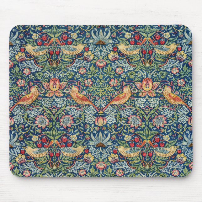 William Morris - Strawberry Thief Musmatta (Framsidan)