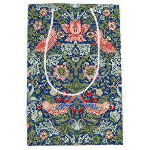William Morris Strawberry Thief Navy Coral