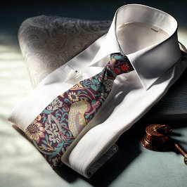 William Morris Strawberry Thief Neck Tie Slips