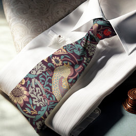 William Morris Strawberry Thief Neck Tie Slips
